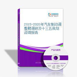 2016-2021年中國汽車制動(dòng)調(diào)整臂行業(yè)市場(chǎng)調(diào)查與投資前景研究報(bào)告
